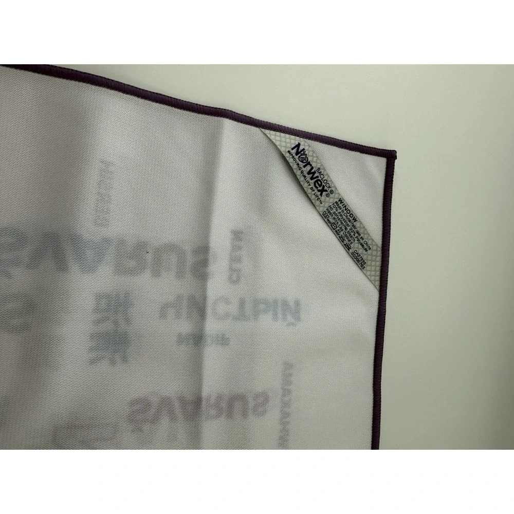 New Norwex Window Cloth Cleaning Microfiber BacLock Purple Blue White Logo Rare
